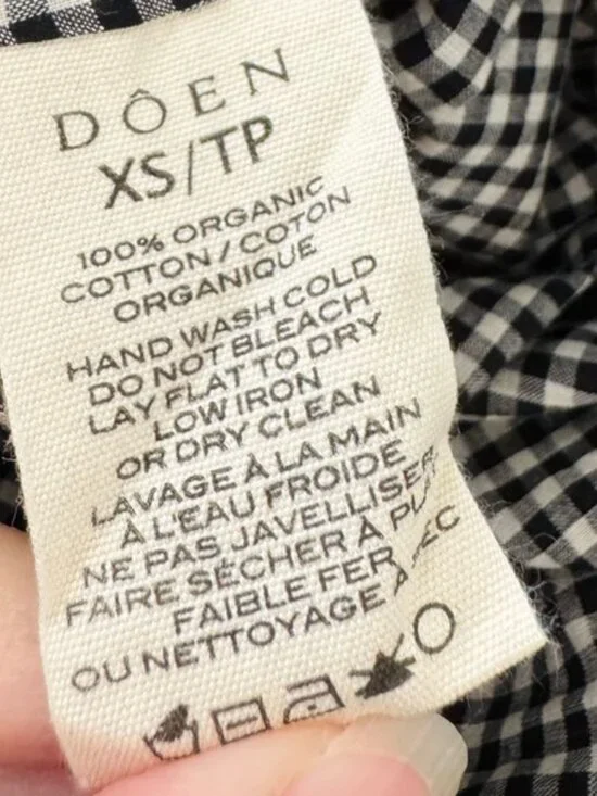 Doen Emmaretta Dress in La Maddalena Gingham Size XS NWT - Picture 9 of 9